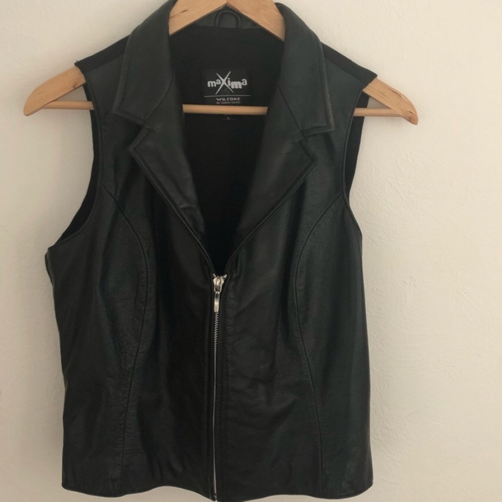 Vintage leather vest